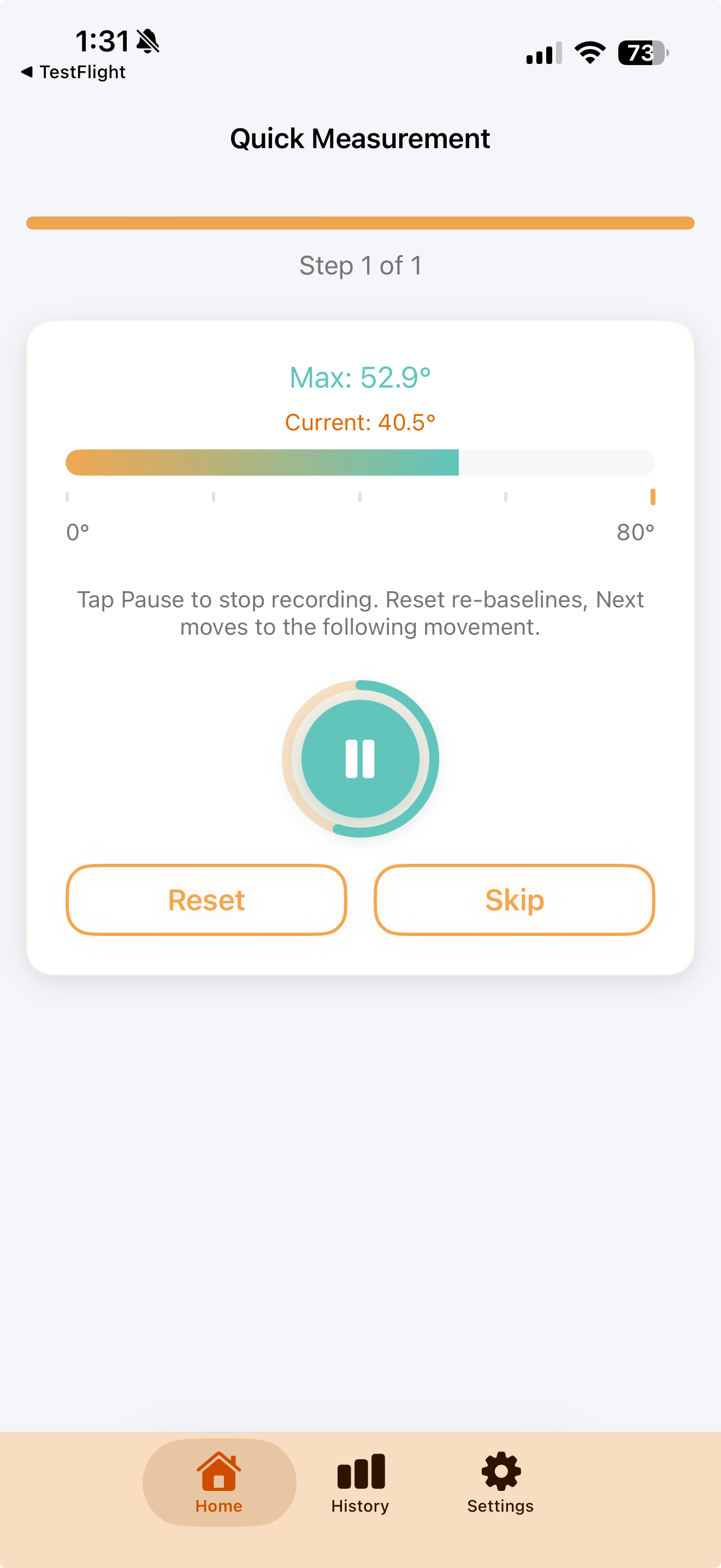 Quick Measurement Interface